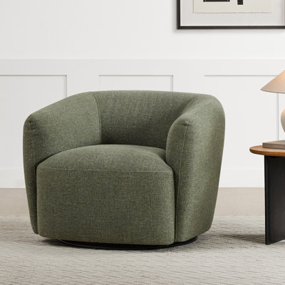 Chaise pivotante en tonneau Jeremiah