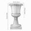 Lot de 2 jardinières en plastique de 67 cm (26,4 pouces), pots de fleurs classiques pour porche