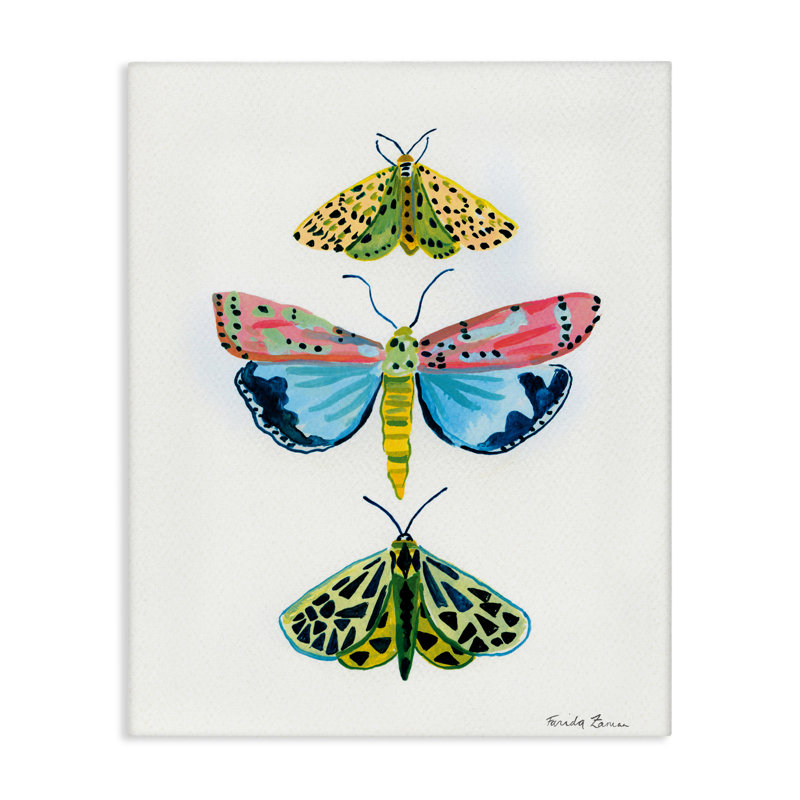 «Bright Moths Trio», conception par Farida Zaman, H 30 po x l 24 po