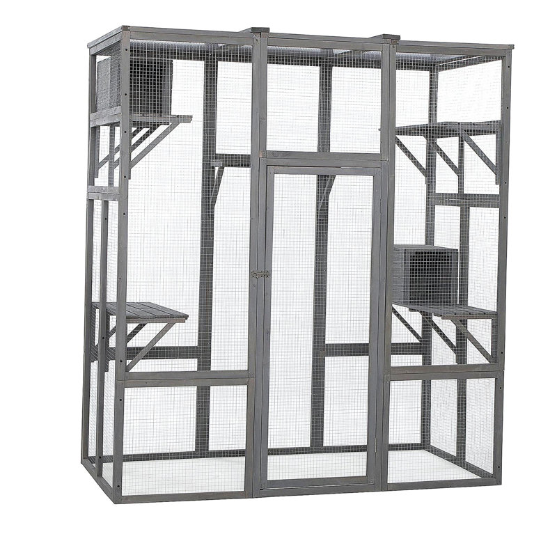 Extra Large Cat Cage - Gray