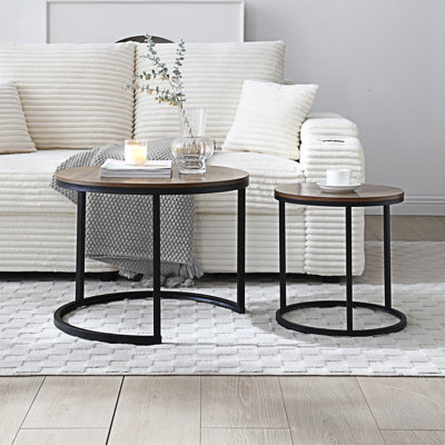 Ensemble de 2 tables basses gigognes