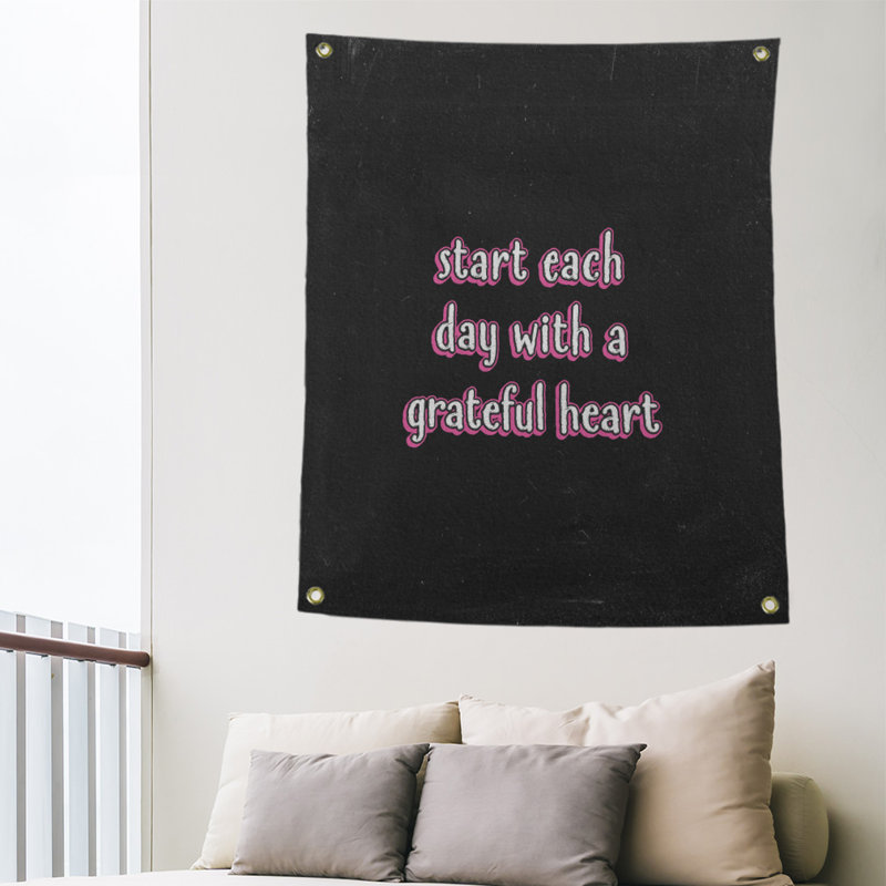 Polyester Tapestry, 59' H x 50" W, Pink