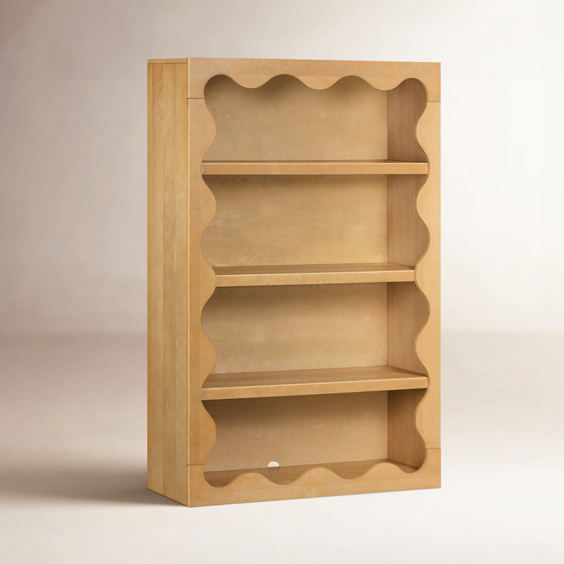 Lido Wave Bookcase, Honey