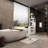 Large Capacity Multifunctional Bamboo Bathroom Storage Cabinet