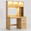 MDF Computer Desk with Built-In Electrical Outlet-350558316