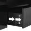 LED High-Gloss Finish Coffee Table With 2 Drawers Open Shelves Storage-22634226
