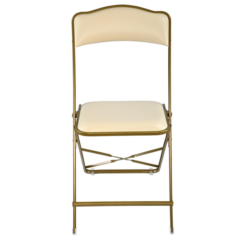 Chaise pliante de style Fritz, Or amande