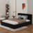 Queen Size Upholstered Platform Bed-548720290