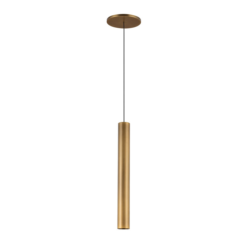 Luminaire suspendu simple à 1 lumière Mason, Laiton rétro