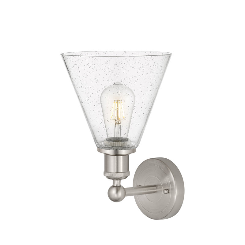 Applique murale 1 lumière 8 po Beva, Nickel satiné
