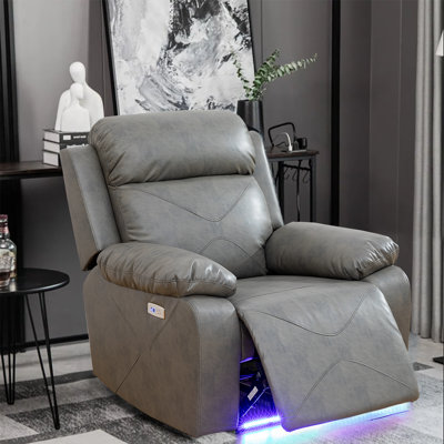 Faux Leather Recliner