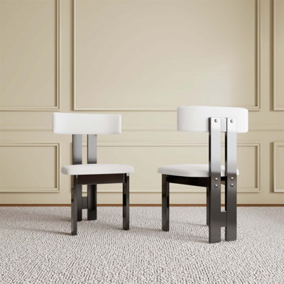 Chaises de salle à manger en velours