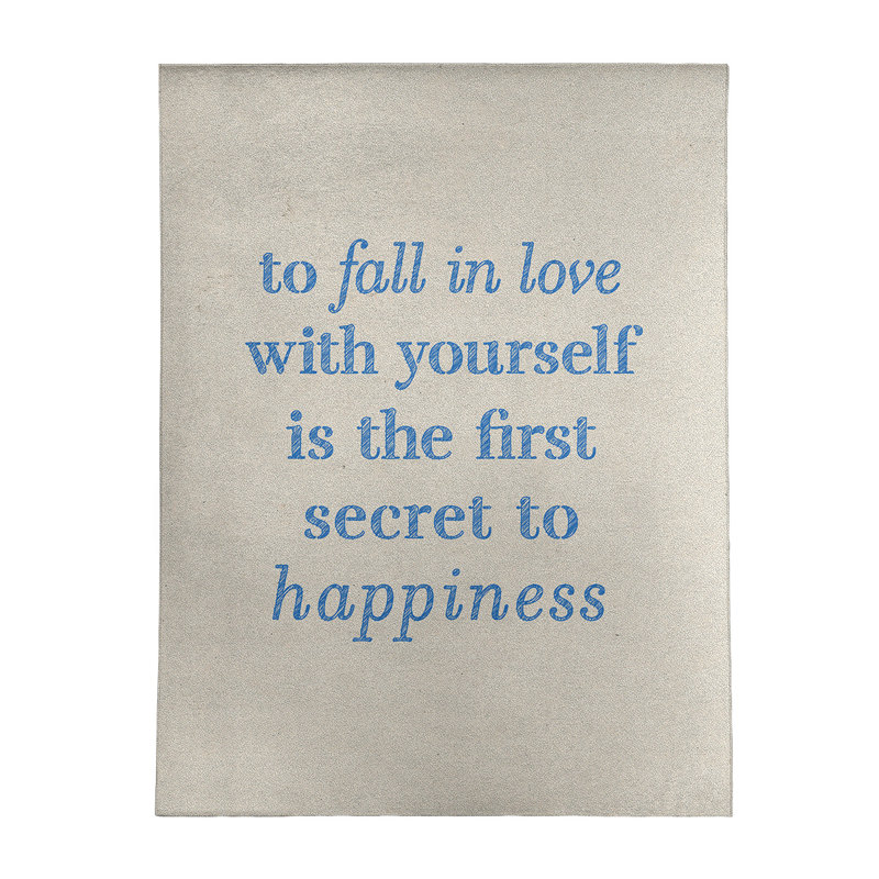 Tapis en chenille en polyester «Quotes», Rectangle 9 pi x 12 pi