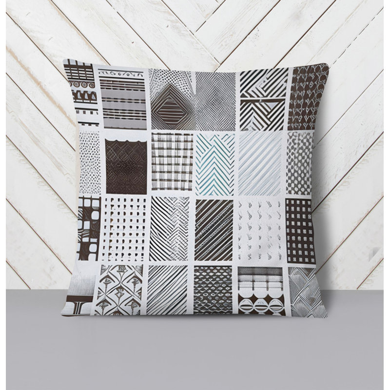 Throw Pillow, 16"H x 16"W, Pillow Cover Only - No Insert