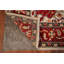 Tapis oriental traditionnel fait à la main en laine rouge 8 x 10
