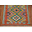 Tapis de couloir géométrique en laine Kilim