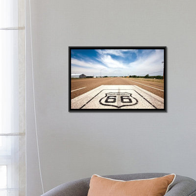 «U.S. «Route 66 Highway Marker, Tucumcari, Quay County, New Mexico, USA», impression sur toile
