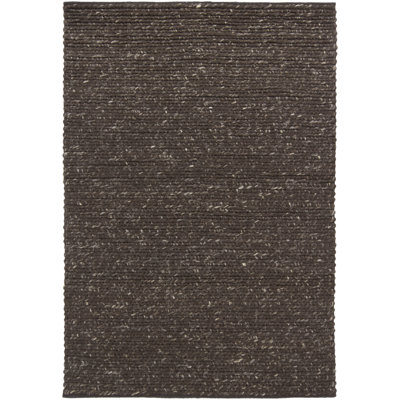 Valencia Wool Area Rug in Dark Brown