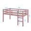 Lit mezzanine simple avec garde-corps et échelle-1817474379