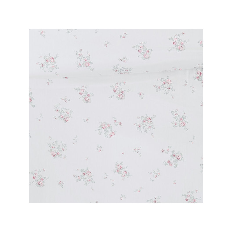 Rosebury Cotton Sateen Floral Duvet Cover, Full Duvet Cover + 2 Standard Shams