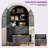 65" Tall Arched Storage Display Cabinet