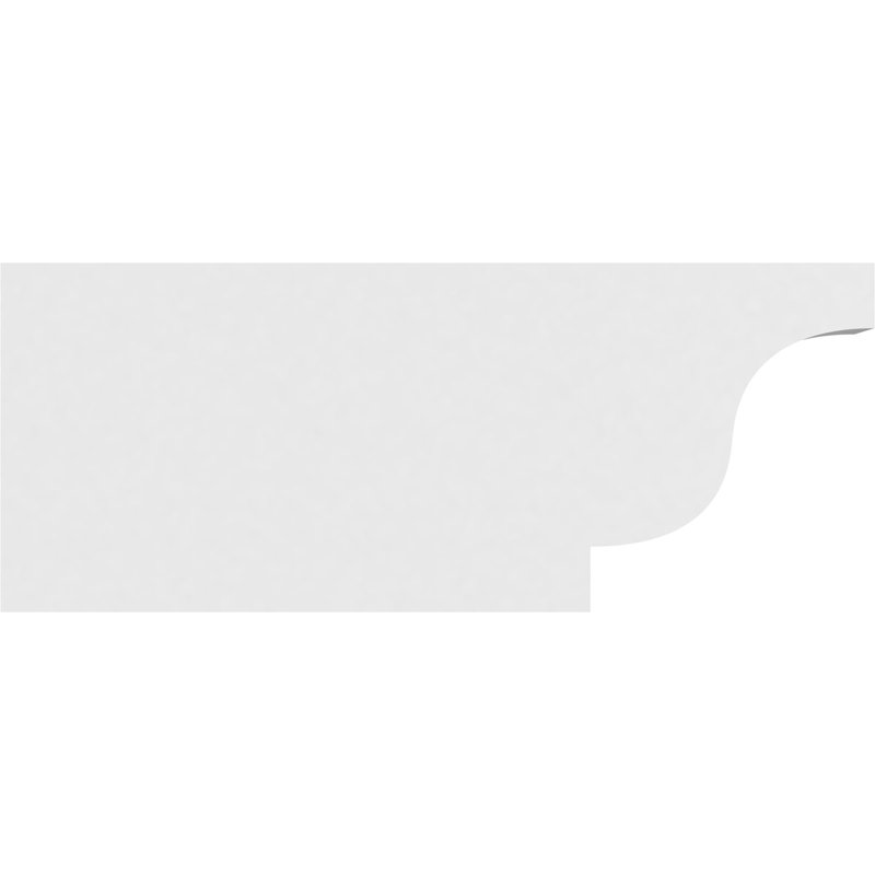 3"W x 8"H x 20"L Standard Newport Architectural Grade PVC Rafter Tail, 8"H x 3"W x 20"D