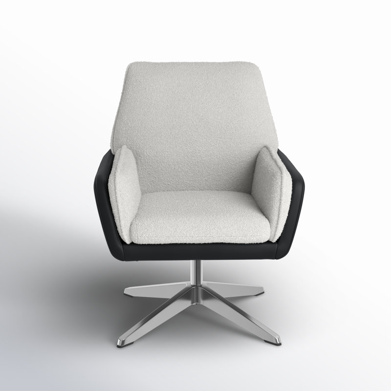Deadra Swivel Accent Chair, Gray