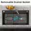 Évier de cuisine encastré 30 po à cuve simple-104597394