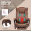 Fauteuil de bureau massant inclinable avec hauteur réglable et repose-pieds
