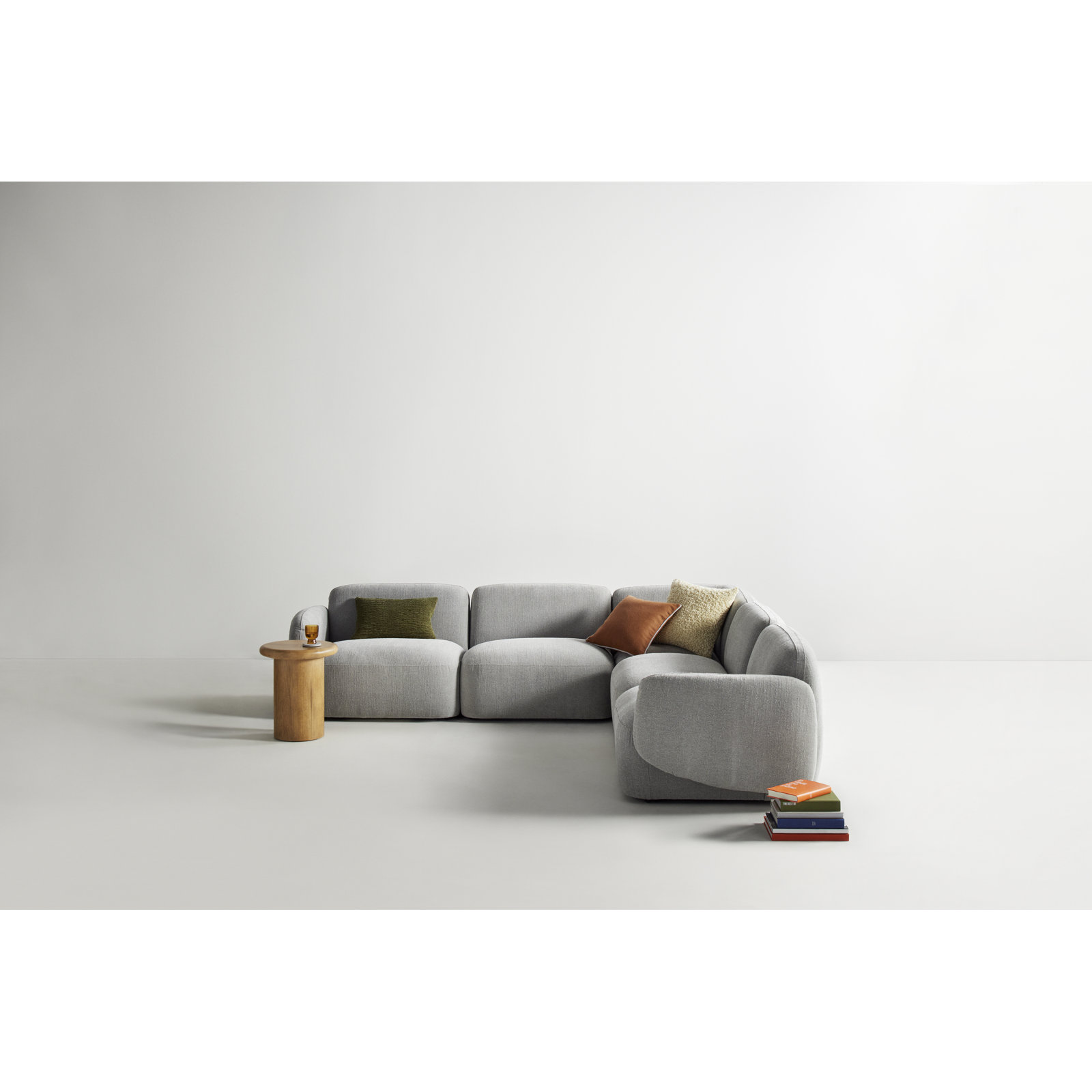 Anella Throw Square, 18"H x 18"W, Cream, Polyester/Polyfill