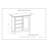 Amherst - Medium Storage Cabinet - Hickory Brown