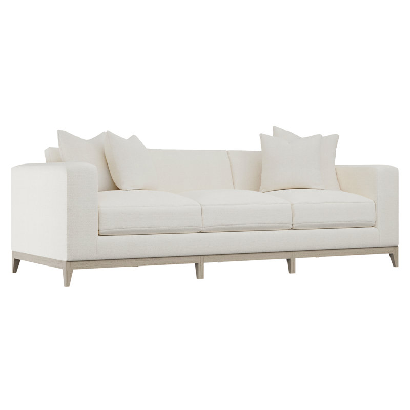 Noel Upholstered Sofa, Brown, 27.50" H x 100" W x 40" D, Dorado Snow Crypton® Chenille