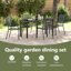 Rectangular 5 - Piece 4 - Person Outdoor Table Set