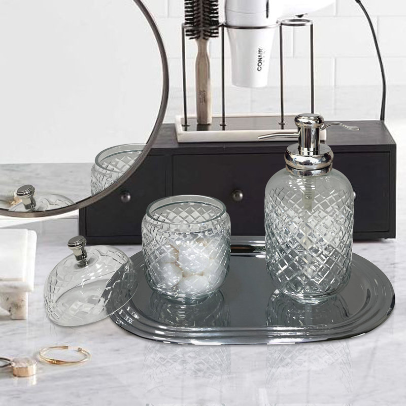 Ensemble d'accessoires de salle de bain 3 pièces , Nickel