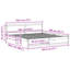Bed Frame with Headboard Solid Pine Wood-2085284118-2085284119