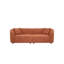 Canapé incurvé de 87 po en orange vif: pièce moderne avec assise moelleuse et structure durable-2090053749