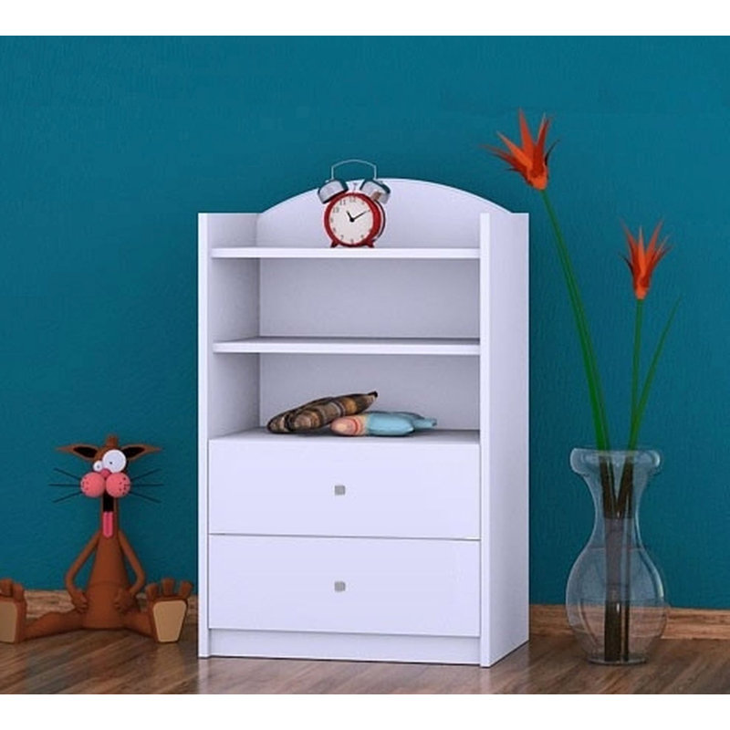 Hallie 96cm H Kids Cube, White, 92cm H x 60cm W x 34cm D