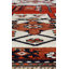 Tapis unique ivoire / orange / rouge / bleu marine de 3 pi 11 po x 12 pi 1 po pictural Herki