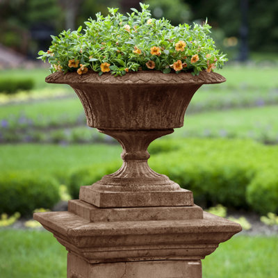 Smithsonian Cast Stone Urn Planter (Individual item)
