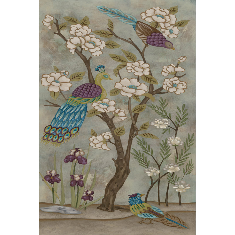 Gardenia Chinoserie I by Chariklia Zarris - Wrapped Canvas Painting, 30cm H x 20cm W 