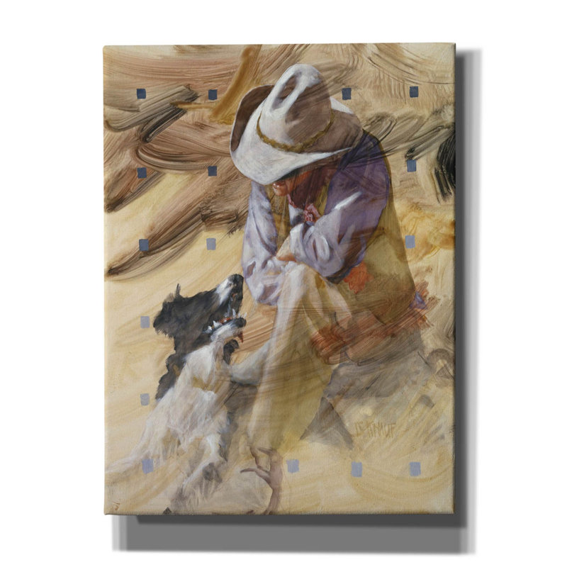 «Twedt Marching Commandes On Canvas» par J.E. Knauf, reproduction, H 16 po x l 12 po x P 0,75 po