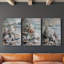 Sea and Shore  Series  LV  -Set Of 3 Gallery Wrapped Canvas -Ready to Hang-12858141