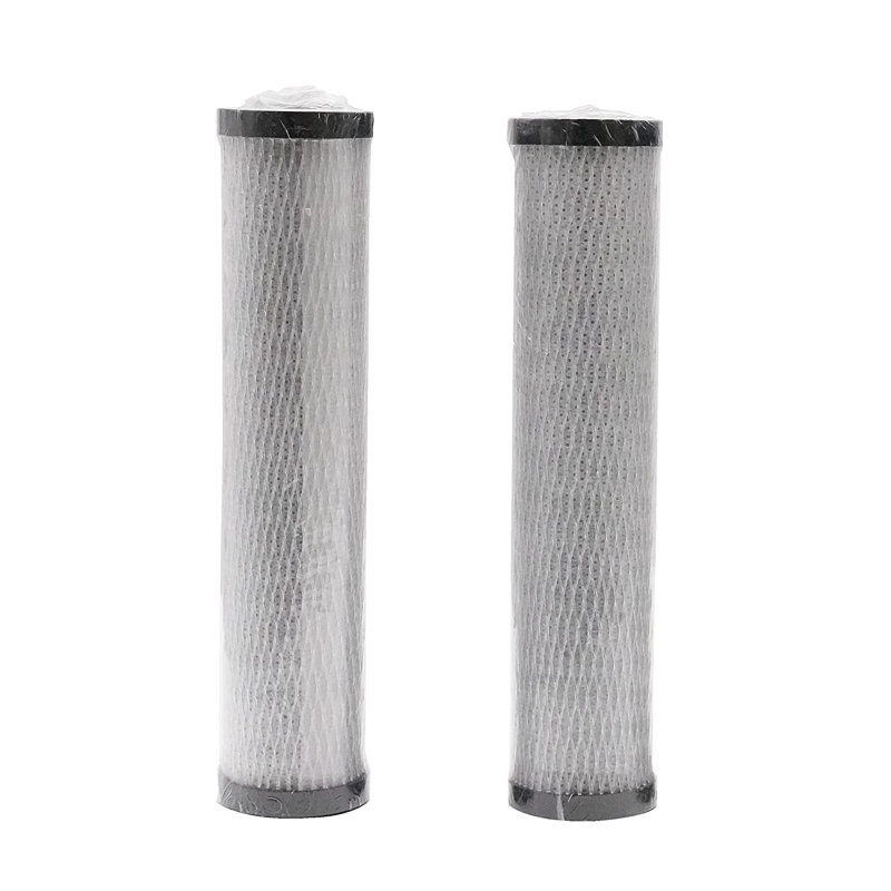 Ensemble de robinet distributeur d'eau froide 8 "avec filtre encastré sous l'évier Touch-Flo, Blanc thermolaqué