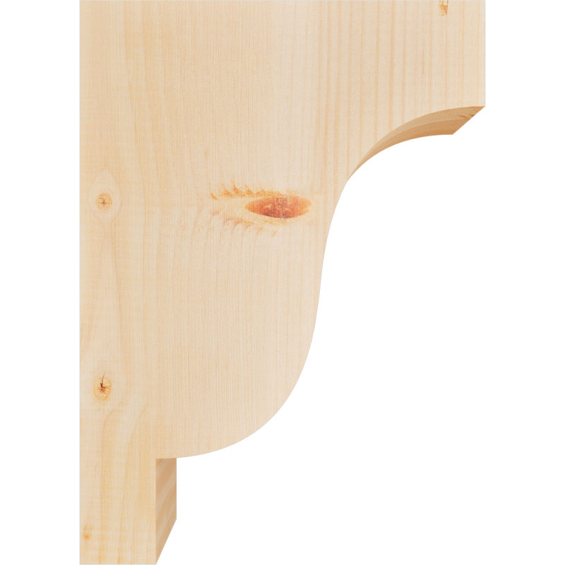 Newport Corbel, H 16 po x l 3,5 po x P 12 po, Sapin de Douglas, Lisse
