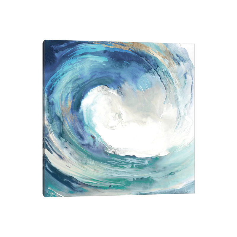 Water Collar - impression d'art graphique, Toile tendue, H 12 po x l 12 po, Sans cadre