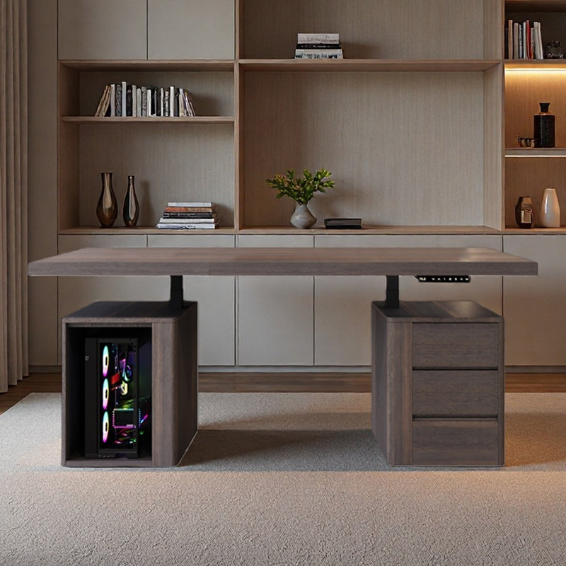 Bureau intelligent à hauteur réglable pour apprendre, H 52,76 po x l 62,99 po x P 27,56 po
