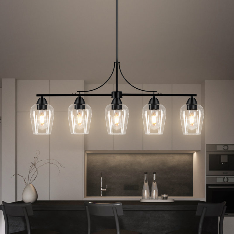 5 - Lights Chandelier Dining Room Chandelier Kitchen Island Lighting Black Chandelier Modern Chandelier