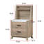 Table de chevet rustique contemporaine transitionnelle