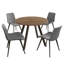 Ensemble de table de salle à manger ronde, table de cuisine moderne avec chaises-116817782-116817781-95382616