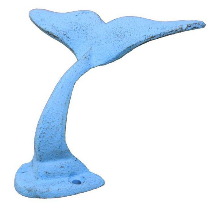 Crochet mural queue Whale, Bleu pâle